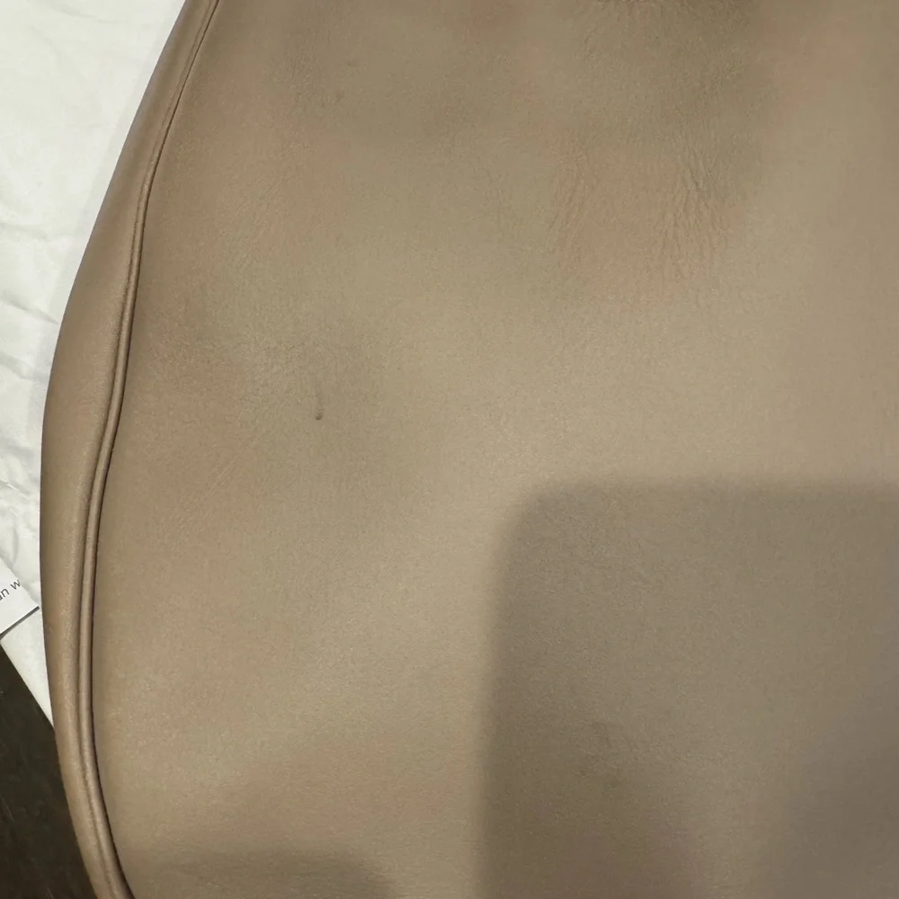 Coach Nomad Taupe Leather Hobo Bag with Snake Skin Strap